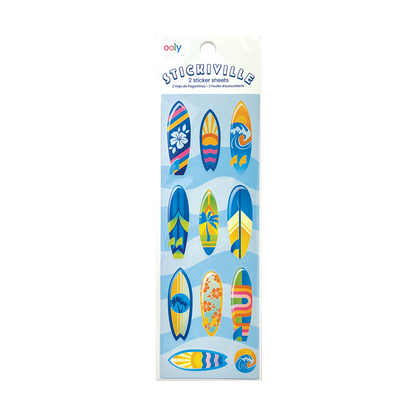 OOLY Stickiville Surf's Up Stickers in packaging