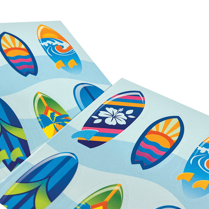 OOLY Stickiville Surf's Up Stickers close up view