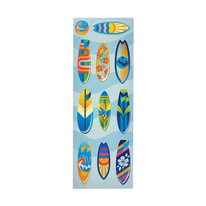 OOLY Stickiville Surf's Up Stickers out of packaging