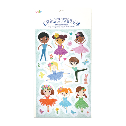 OOLY Stickiville Tiny Dancers Stickers in packaging