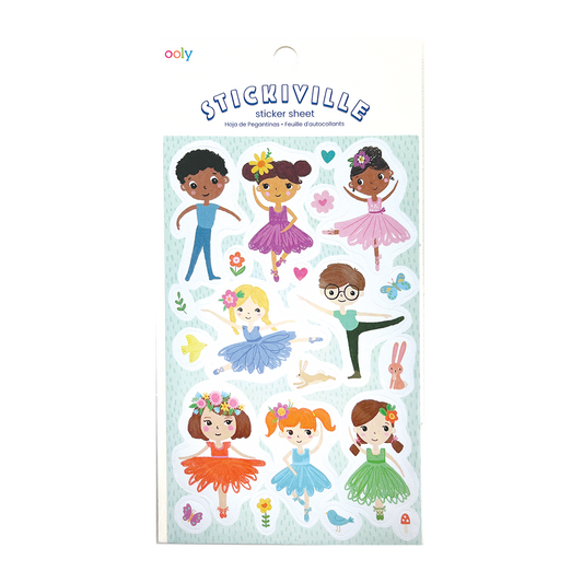 OOLY Stickiville Tiny Dancers Stickers in packaging