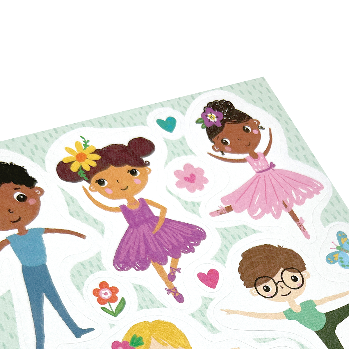 OOLY Stickiville Tiny Dancers Stickers close up view
