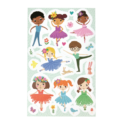 OOLY Stickiville Tiny Dancers Stickers out of packaging