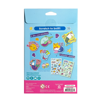 Stickiville Stickers: Mermade To Party - Scented (2 Sheets & 6 Die-Cut)