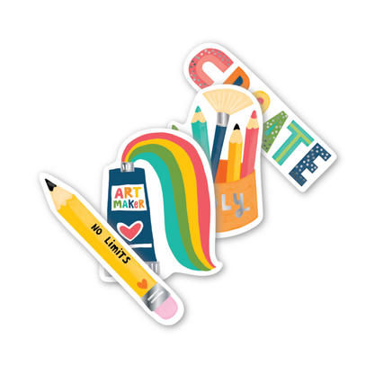 Stickiville Art Maker vinyl stickers out of packaging