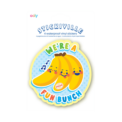 Stickiville Fruit Friends vinyl stickers in packaging