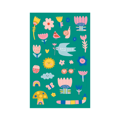 Stickiville Garden of Love sticker sheet out of packaging