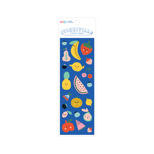Stickiville Fruit Salad Stickers in packaging