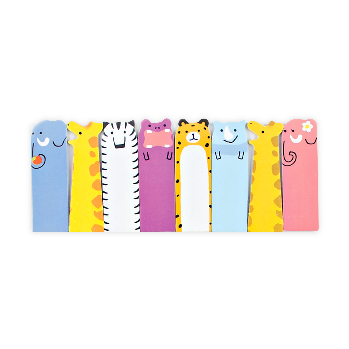 Theses Note Pals come with 8 different safari animals with 120 sticky tabs total