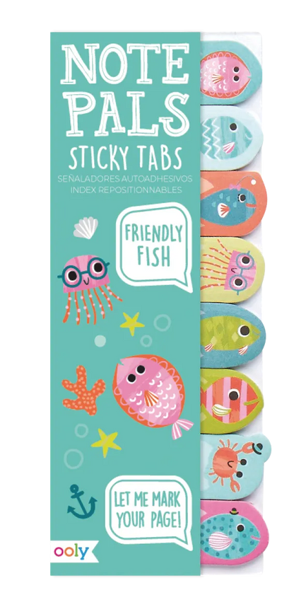 note Pals Sticky Tabs: Friendly Fish - 1 Pack