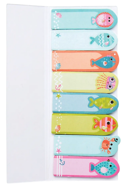 note Pals Sticky Tabs: Friendly Fish - 1 Pack