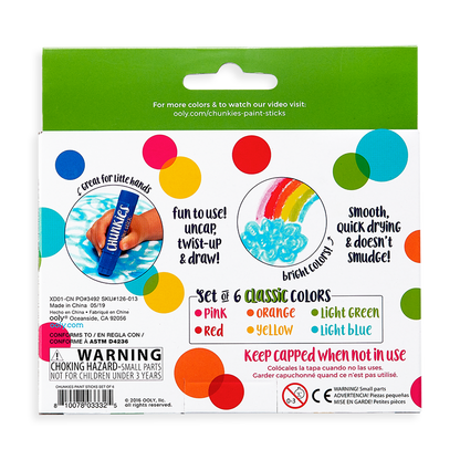 Chunkies: Paint Sticks Classic Pack (Set of 6)