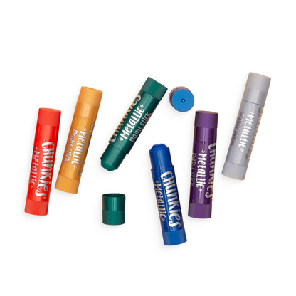 Chunkies Paint Sticks Metallic 6 pack open tubs