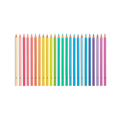 OOLY Pastel Hues colored pencils set of 24 without packaging