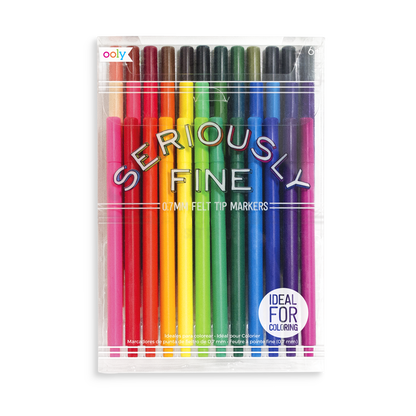Seriously Fine: Felt Tip Markers (Set of 36)