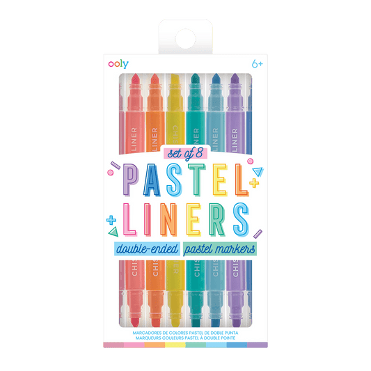 Pastel Liners Dual Tip marker and highlighter set