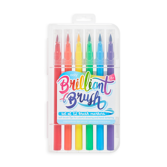 Brilliant Brush Markers - Set of 12