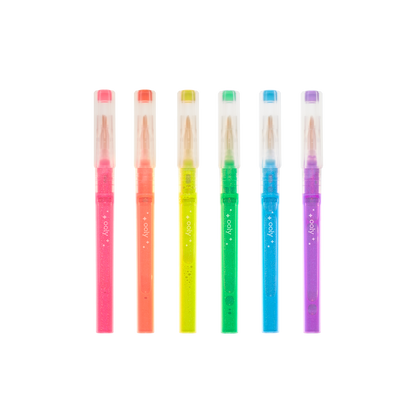 Oh My Glitter! Neon Highlighters set of 6 without packaging