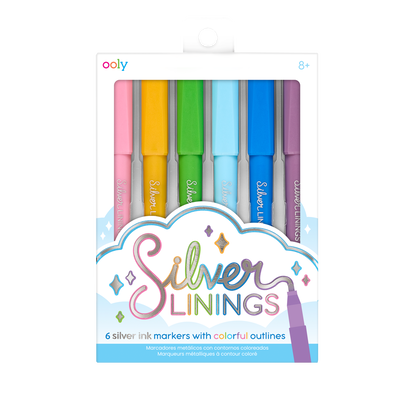 OOLY Silver Linings Outline Marker in packaging