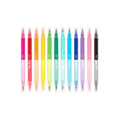 OOLY Dual Tone Double Ended Brush Marker without packaging
