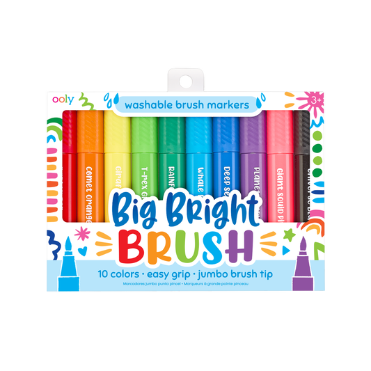 OOLY Big Bright Brush Markers in packaging