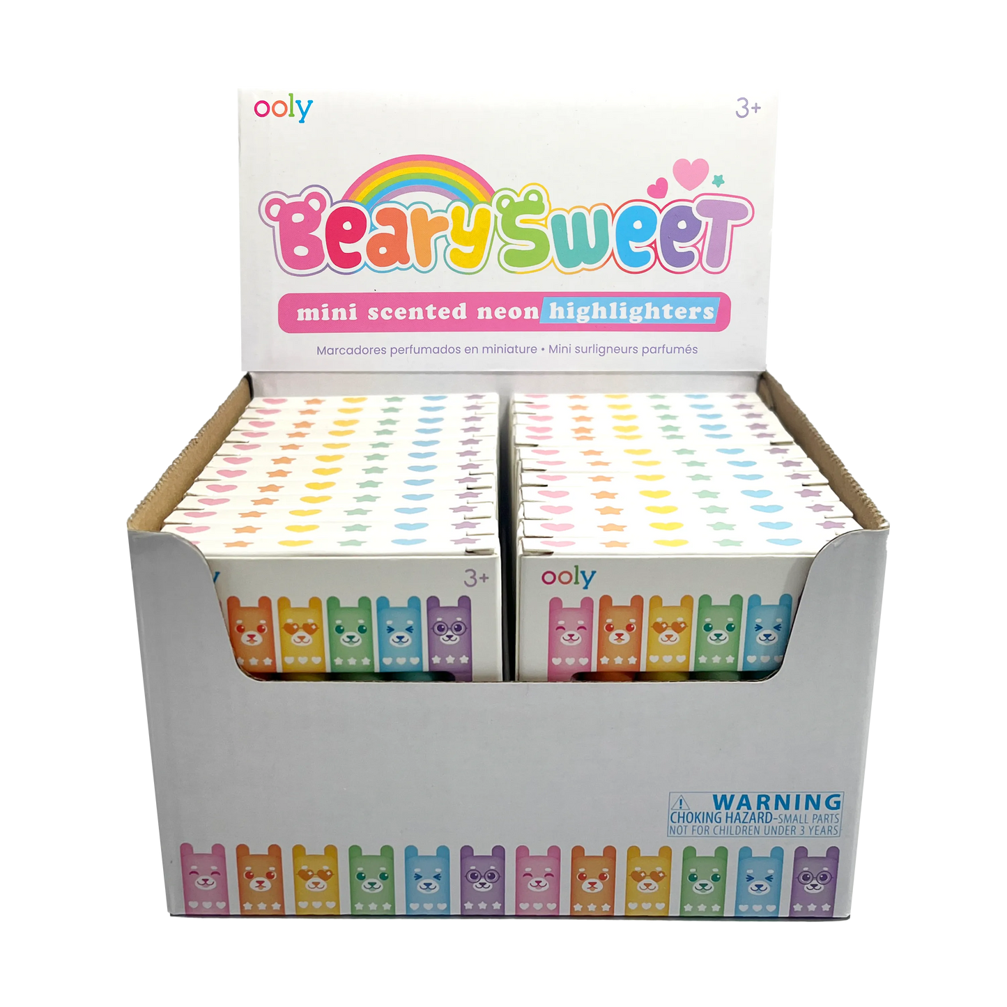 Beary Sweet: Mini Scented Neon Highlighters (Display of 24 Units of 6 PC Sets)