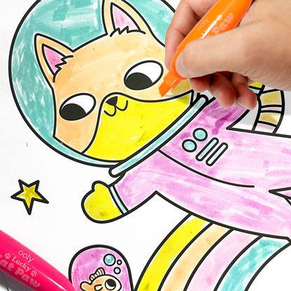 Lucky Cat Paw: Neon Highlighters - Berry Scent (Set of 6)