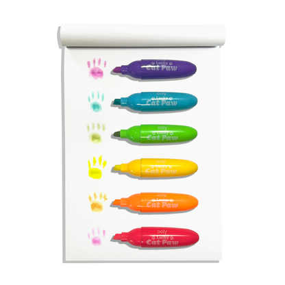 Lucky Cat Paw: Neon Highlighters - Berry Scent (Set of 6)