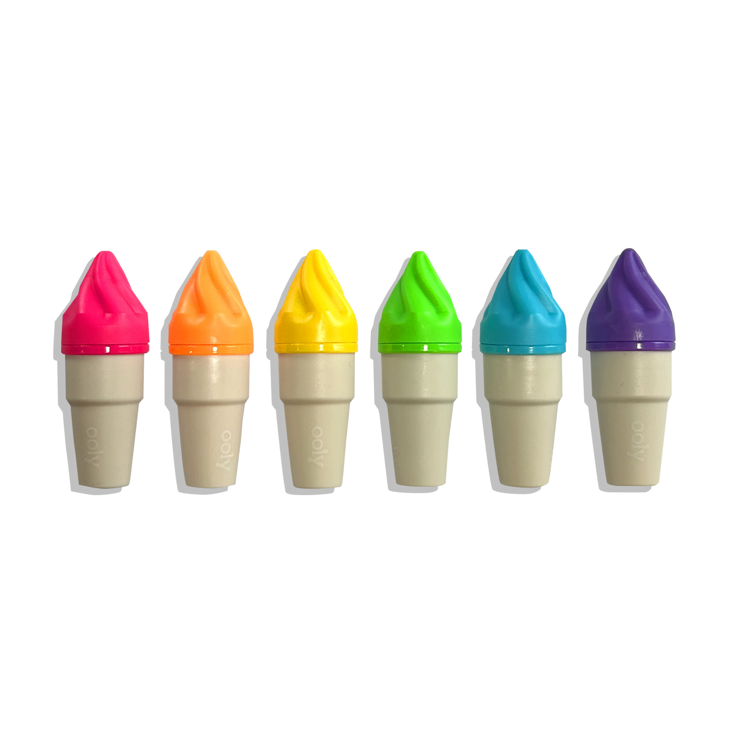 Sweet Scoops: Neon Highlighters - Strawberry Scent (Set of 6)
