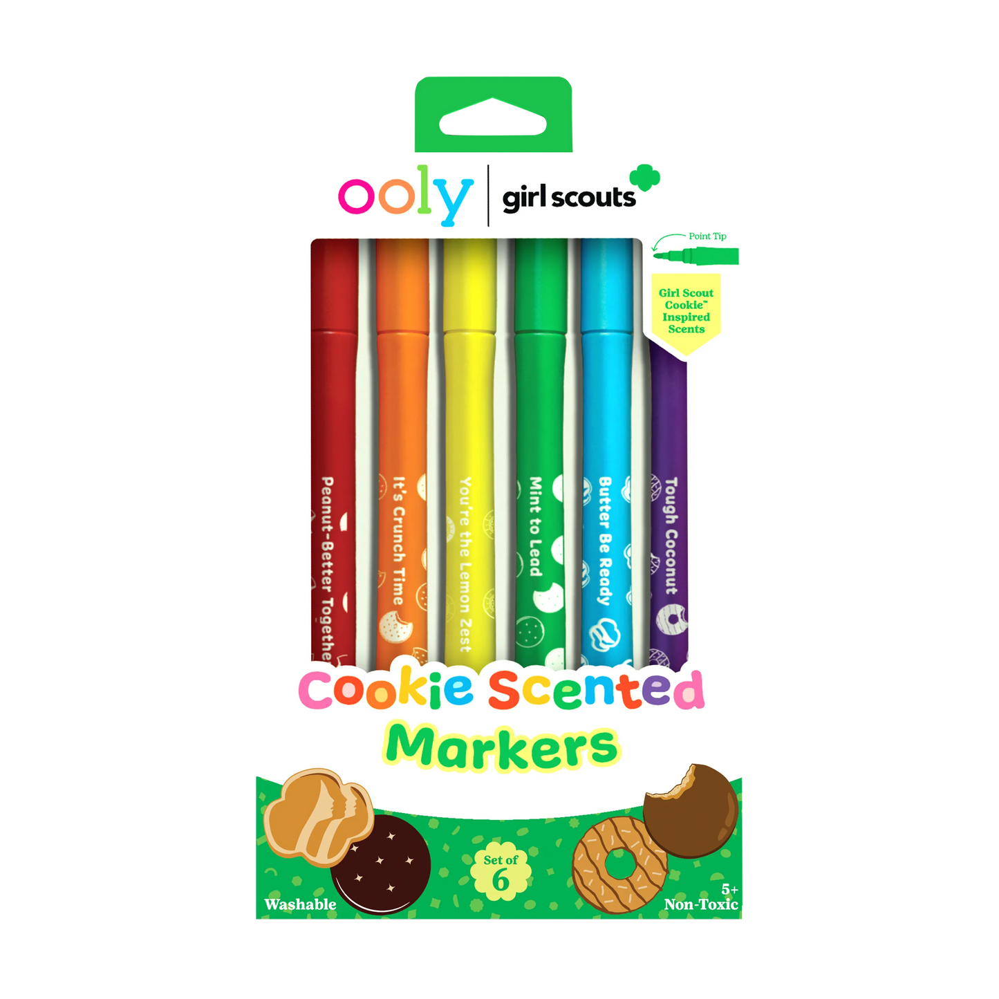 OOLY x Girl Scouts: Cookie Scented Markers (Set of 6)