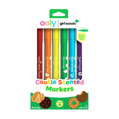 OOLY x Girl Scouts: Cookie Scented Markers (Set of 6)