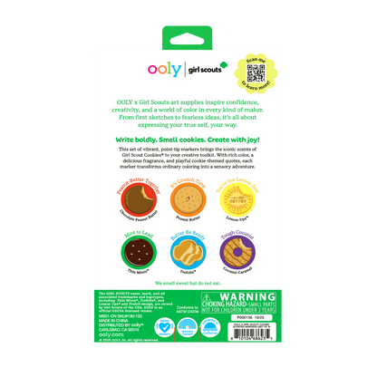 OOLY x Girl Scouts: Cookie Scented Markers (Set of 6)