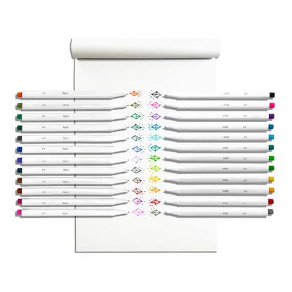 Seriously: Fine Felt Tip Markers (Set of 24)
