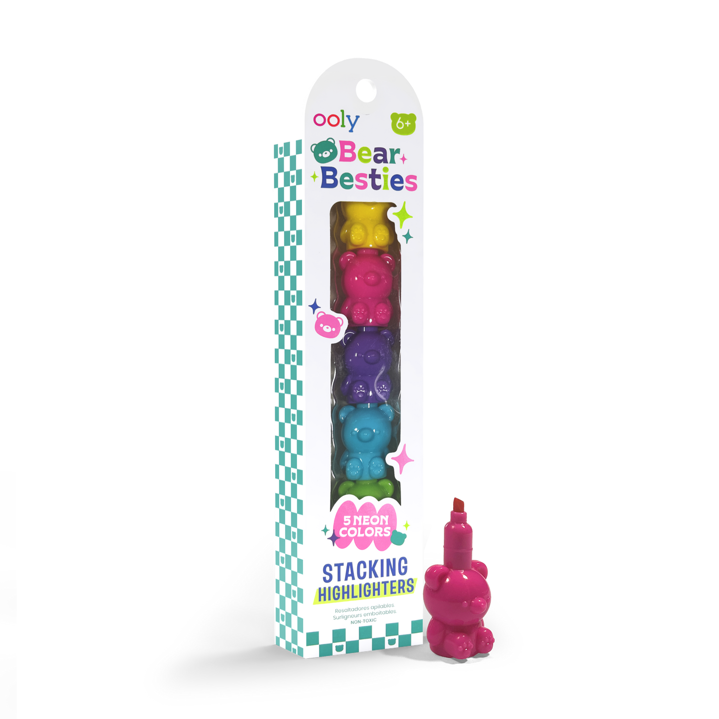 Bear Besties: Stacking Highlighters - Single (1 Stick / Box)