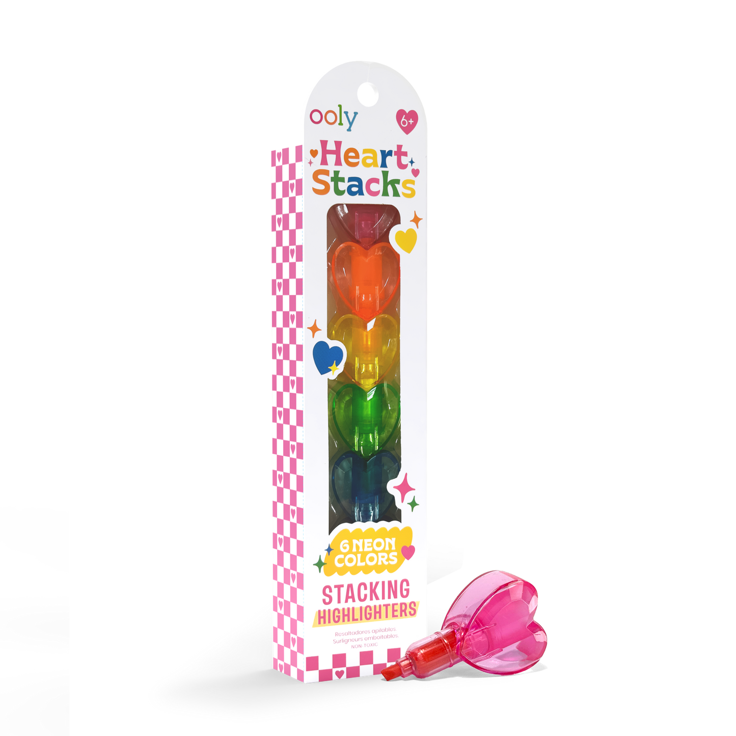 Heart Stacks: Stacking Highlighters - Single (1 Stick / Box)