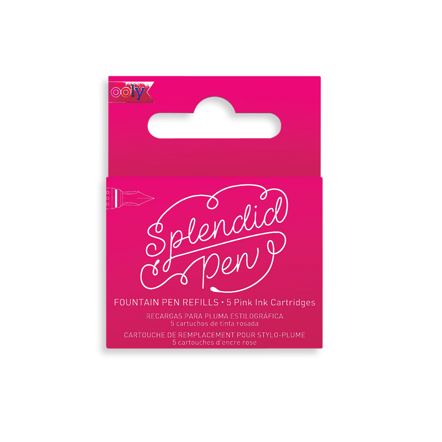 Fountain Pen Ink Refills - Pink (Set of 5)