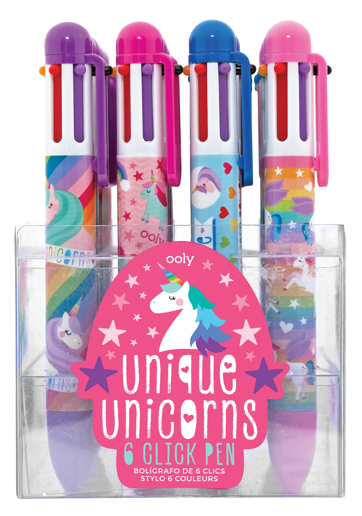 Unique Unicorns: 6 Click Pen (Assorted Display of 24 Units)