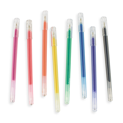 8 Radiant Writers glitter gel pens