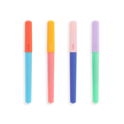 4 Fab Fountain pens lined up out of package