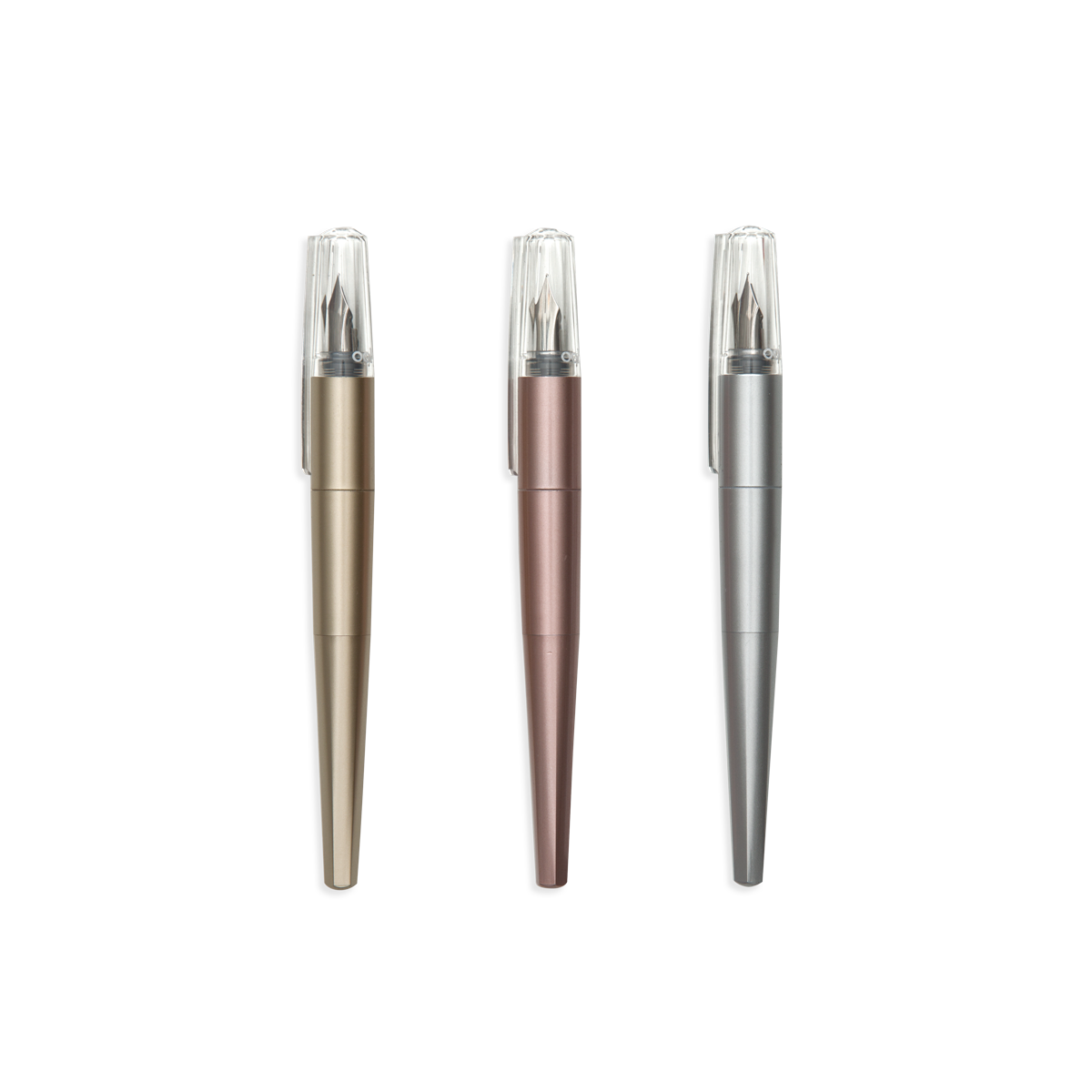 Modern Script: Black Ink Fountain Pens + Journal (4 PC Set)