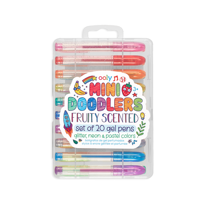 OOLY Mini Doodlers Scented Gel Pens - Set of 20 in case