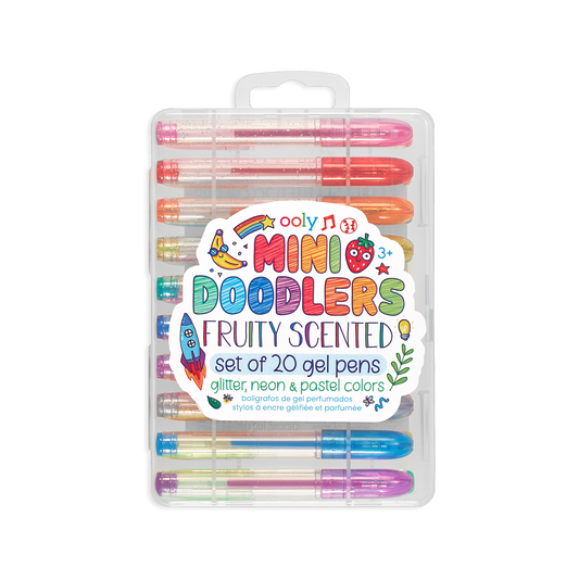 OOLY Mini Doodlers Scented Gel Pens - Set of 20 in case