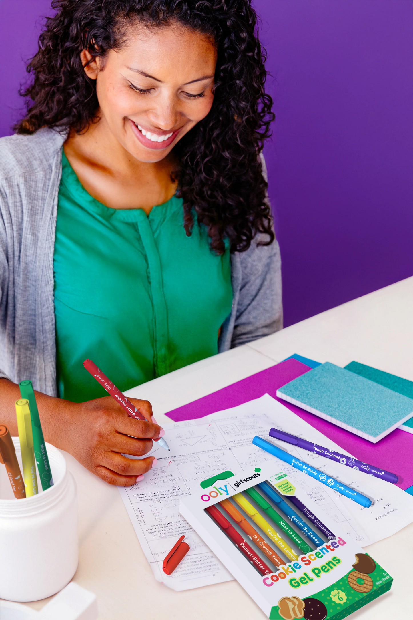 OOLY x Girl Scouts: Cookie Scented Gel Pens (Set of 6)