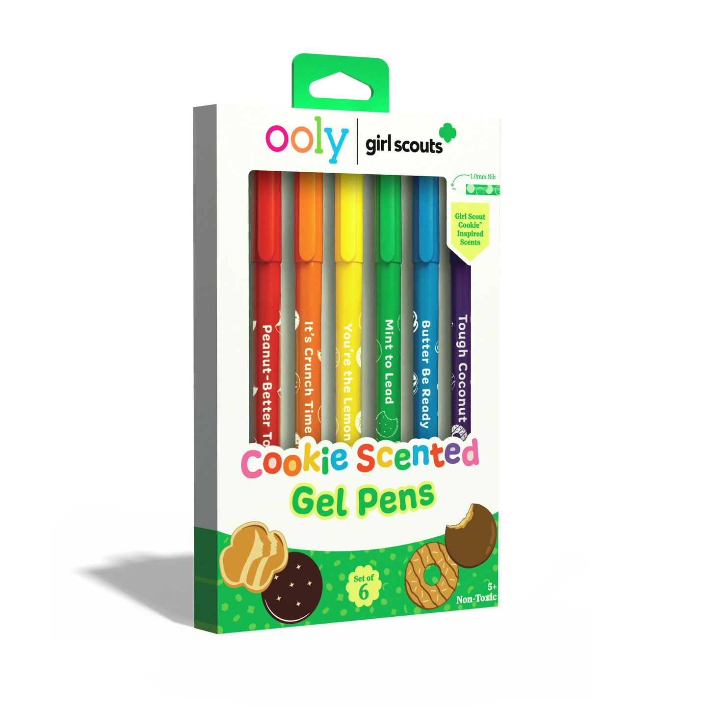 OOLY x Girl Scouts: Cookie Scented Gel Pens (Set of 6)