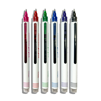 Seriously: Smooth Rollerball Gel Pens (Set of 6)