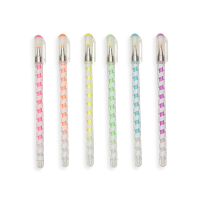 Totally Taffy Scented Gel Pens lined up in a row