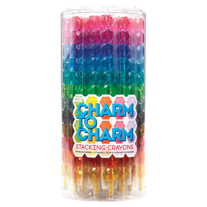Charm To Charm: Stacking Crayons (Tub of 24 Sticks)