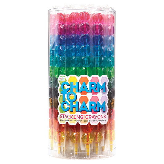 Charm To Charm: Stacking Crayons (Tub of 24 Sticks)