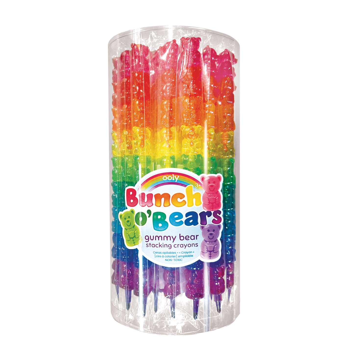 Bunch O' Bears: Gummy Bear Stacking Crayons (Tub of 24 Sticks)