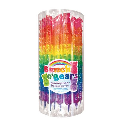 Bunch O' Bears: Gummy Bear Stacking Crayons (Tub of 24 Sticks)